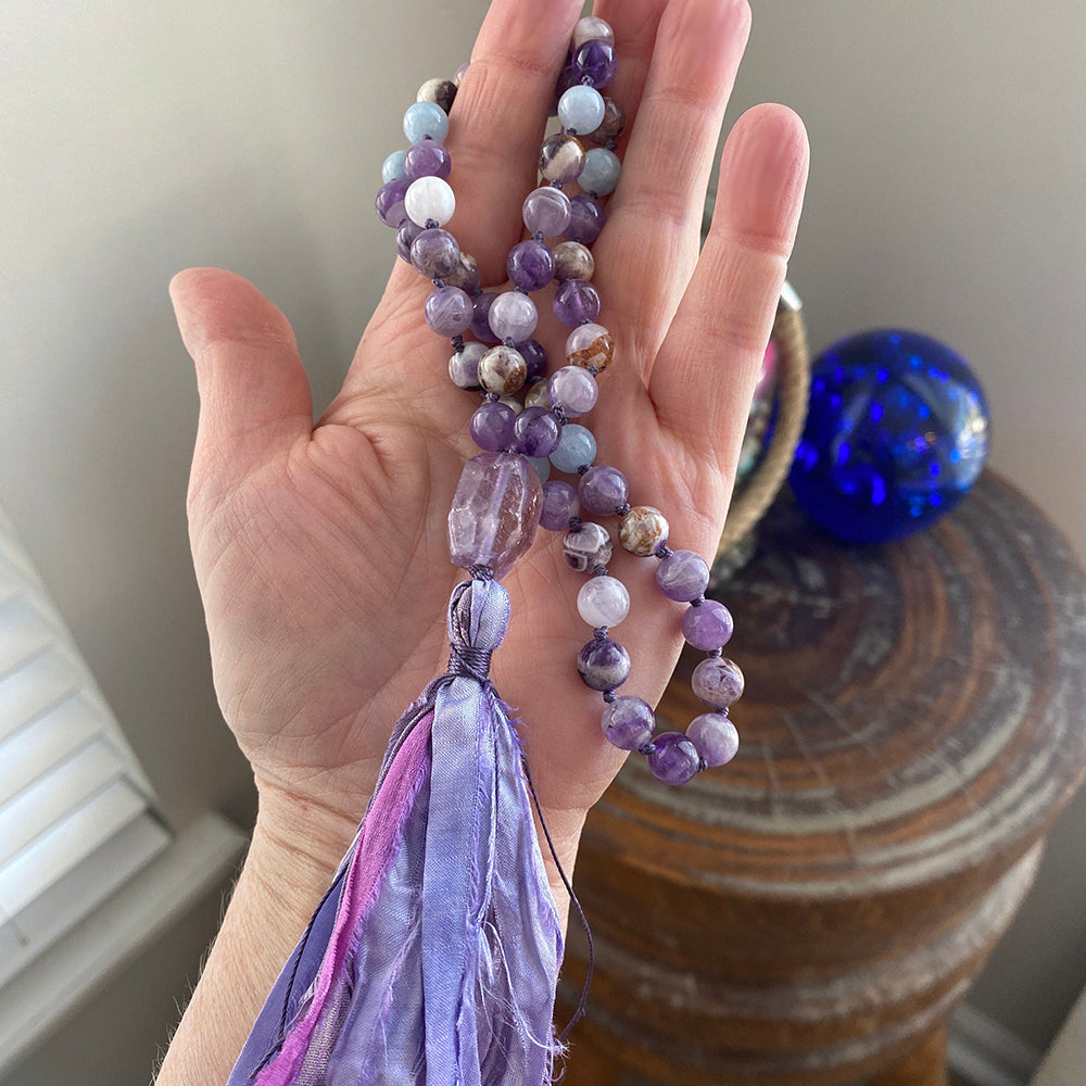 Amethyst mala store beads