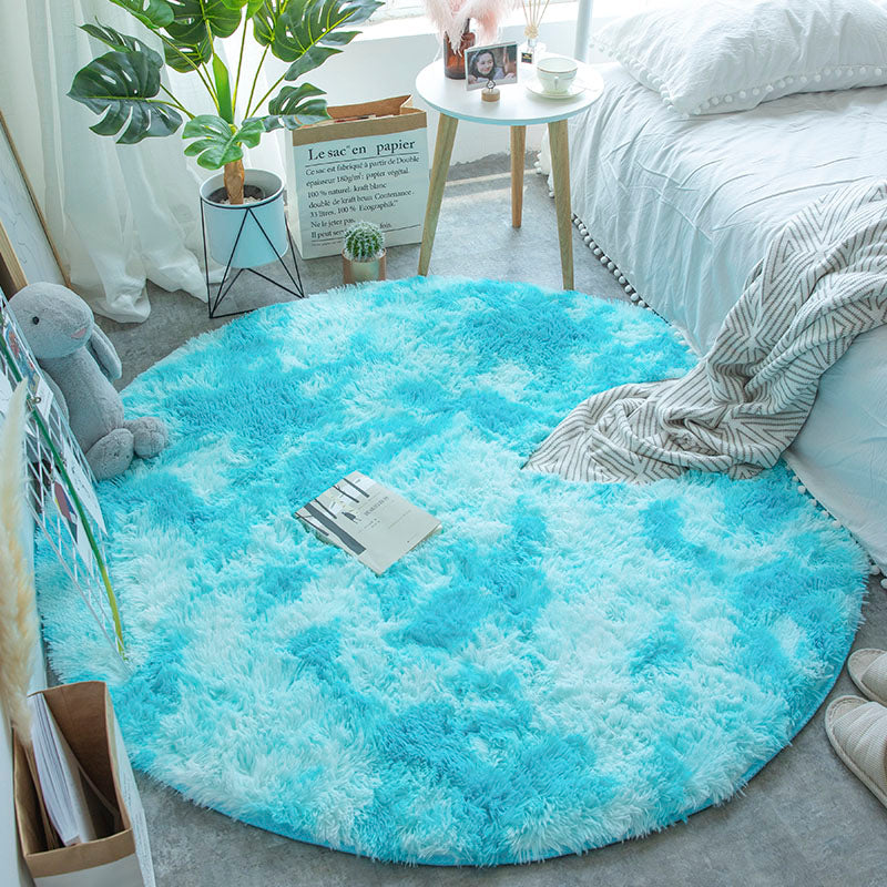 Lifup Soft Fluffy Round Area Rug, Cozy Plush Shaggy Circle Carpet for  Living Room Bedroom Home Décor Royal Blue 3.3 Feet : : Home