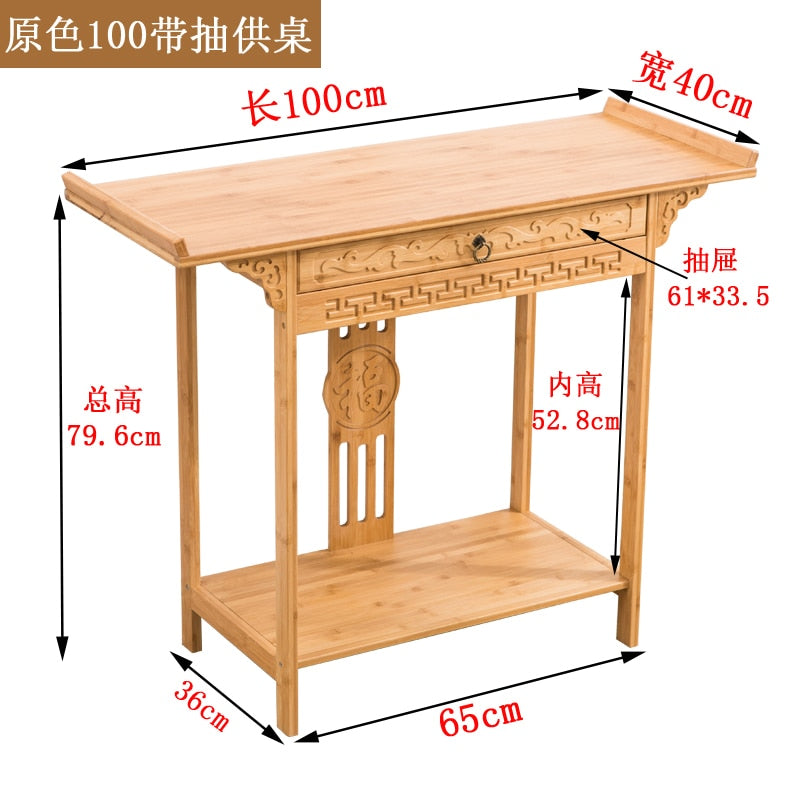 Full Circle Yoga School Side View Sets Buddha Shrine Tribute Table